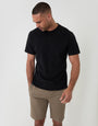 Threadbare Elasticated Waist Regular Fit Stretch Chino Shorts in Taupe - Full View
