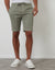 Sage Green Elasticated Waist Regular Fit Stretch Chino Shorts