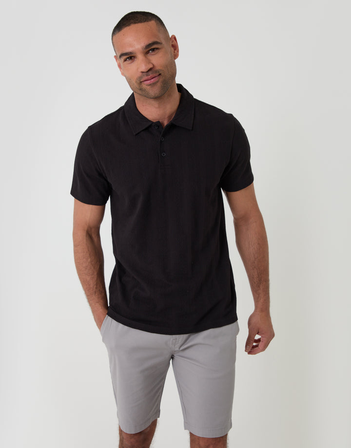 Threadbare Elasticated Waist Regular Fit Stretch Chino Shorts in Chalk - full view
