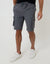Charcoal Grey Elasticated Waist Stretch Cargo Shorts