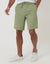 Sage Green Regular Fit Elasticated Waist Stretch Chino Shorts