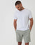 Sage Green Regular Fit Linen Blend Shorts with Belt