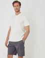 Threadbare Regular Fit Textured Cargo Shorts in Slate Grey - full body