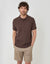Regular Fit Patterned Stretch Chino Shorts with Belt in Stone