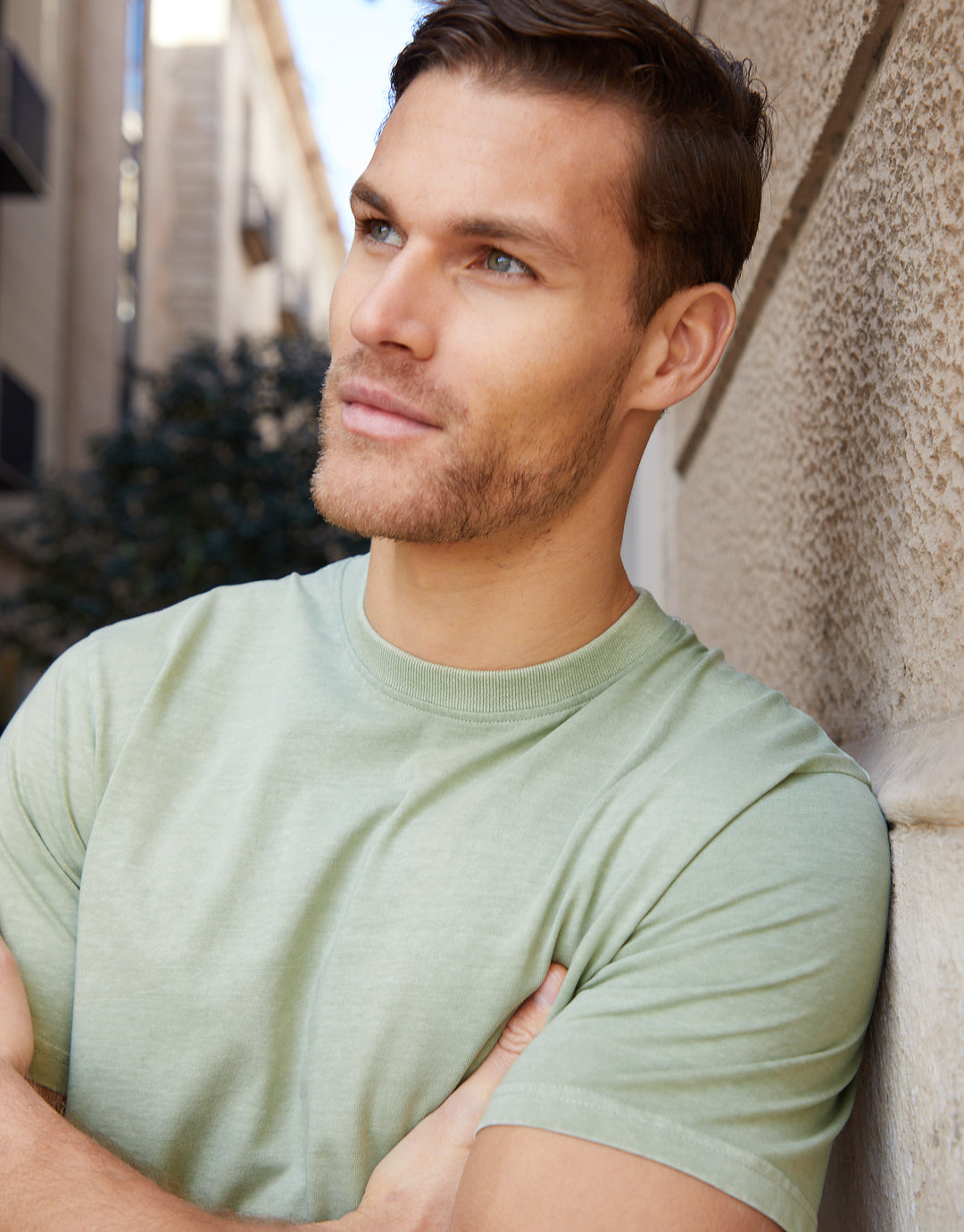 Sage Green Acid Wash T-Shirt