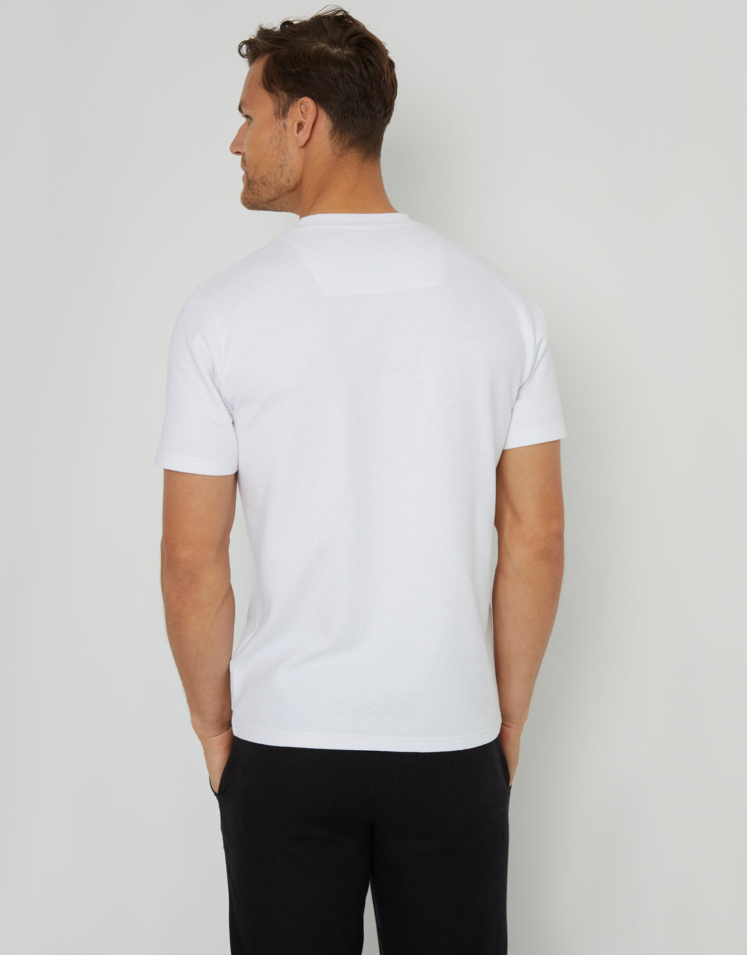 Textured T-Shirt in White