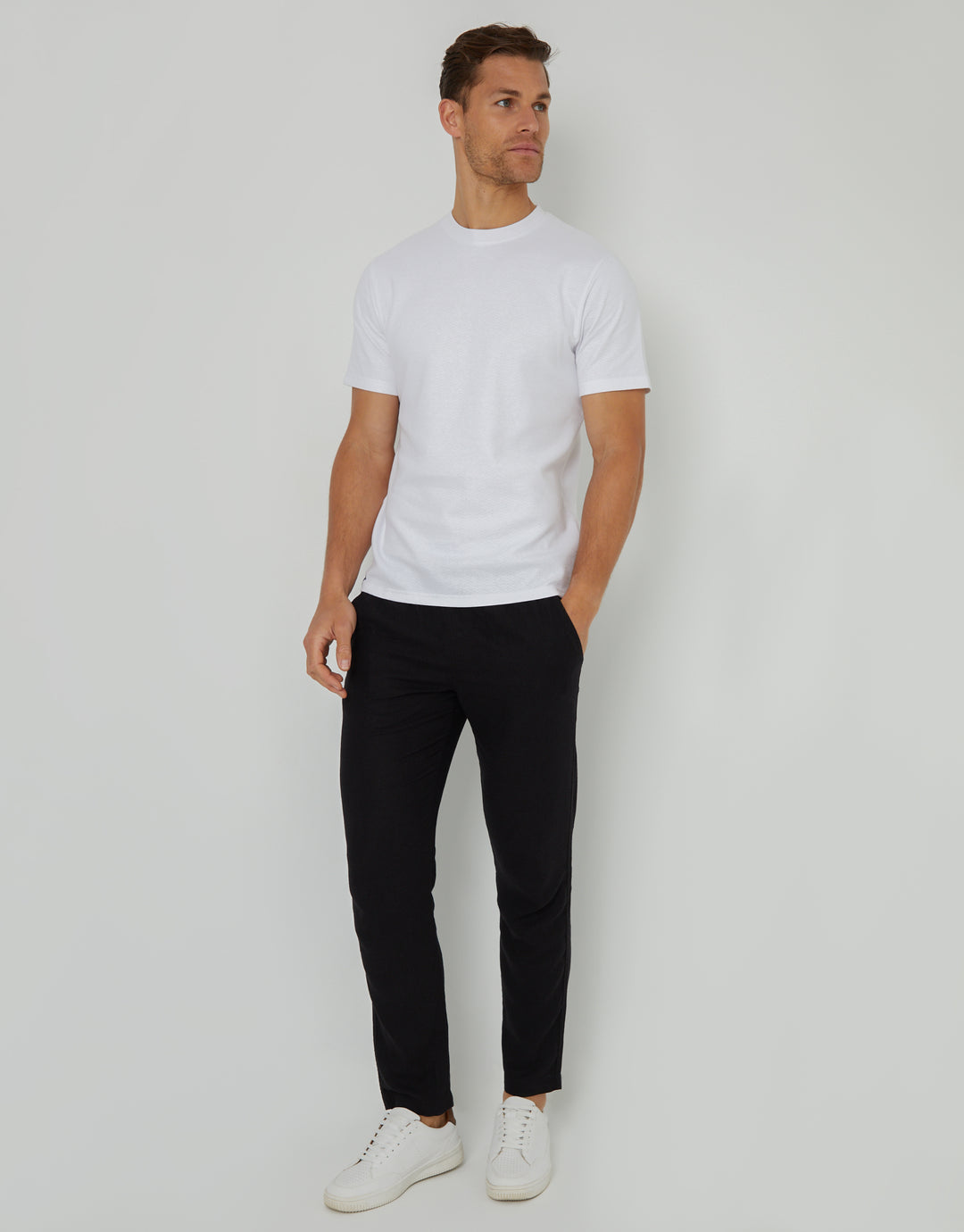 Textured T-Shirt in White