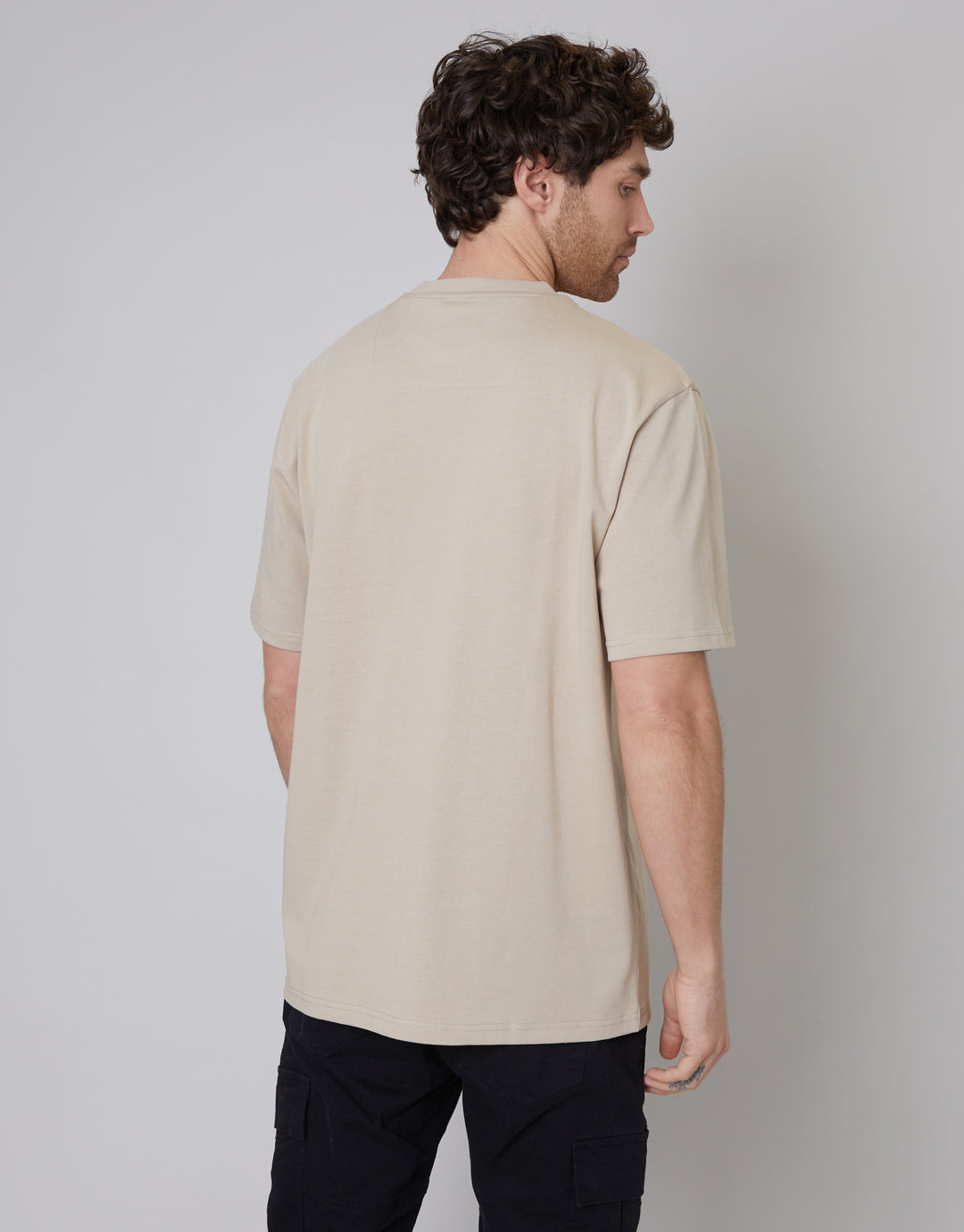Taupe Relaxed Fit T-Shirt