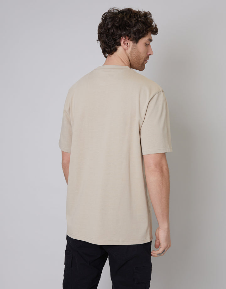Taupe Relaxed Fit T-Shirt