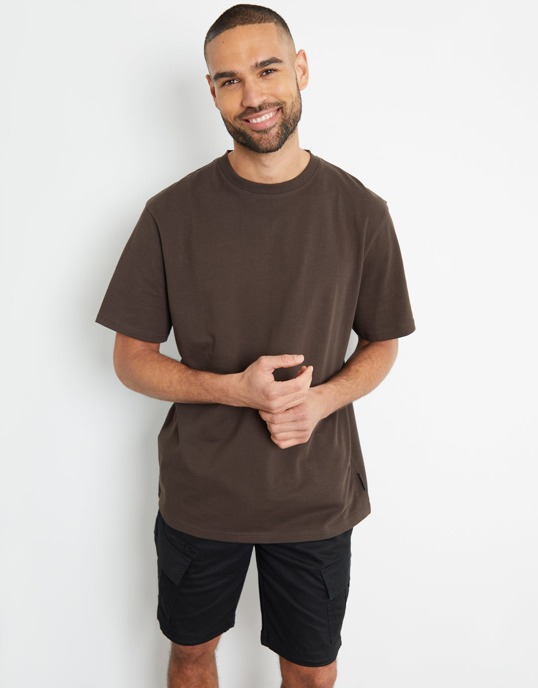 Dark Chocolate Brown Relaxed Fit T-Shirt