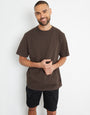 Dark Chocolate Brown Relaxed Fit T-Shirt