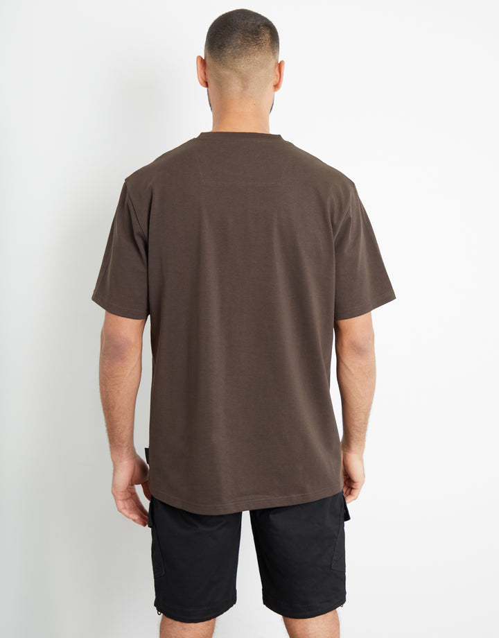 Dark Chocolate Brown Relaxed Fit T-Shirt