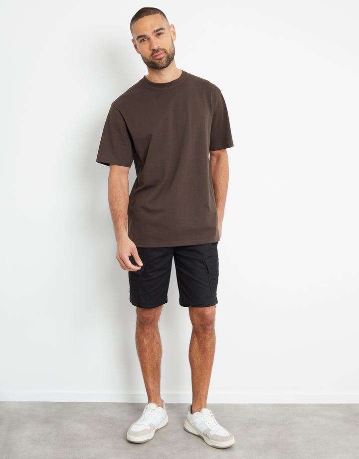 Dark Chocolate Brown Relaxed Fit T-Shirt