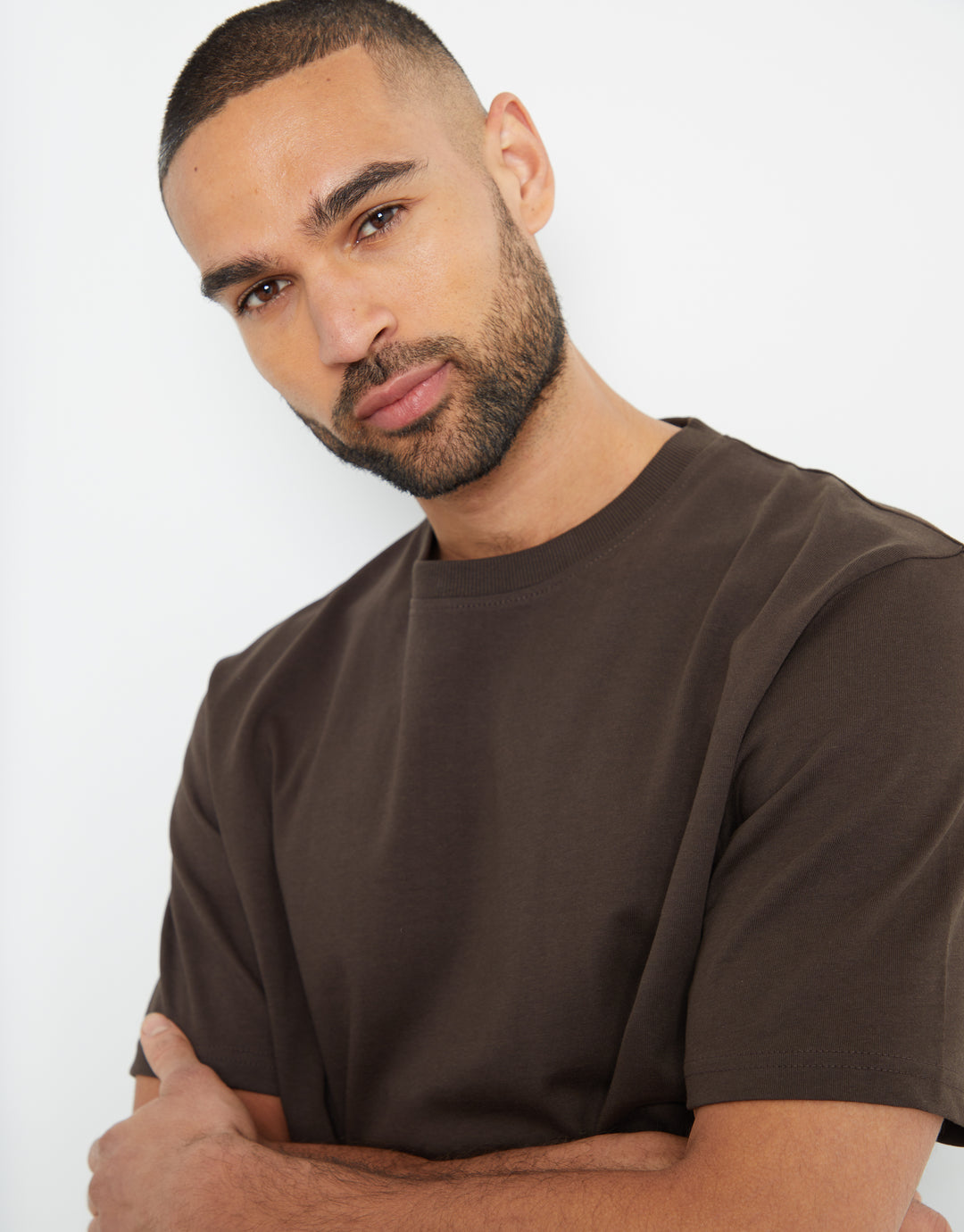 Dark Chocolate Brown Relaxed Fit T-Shirt