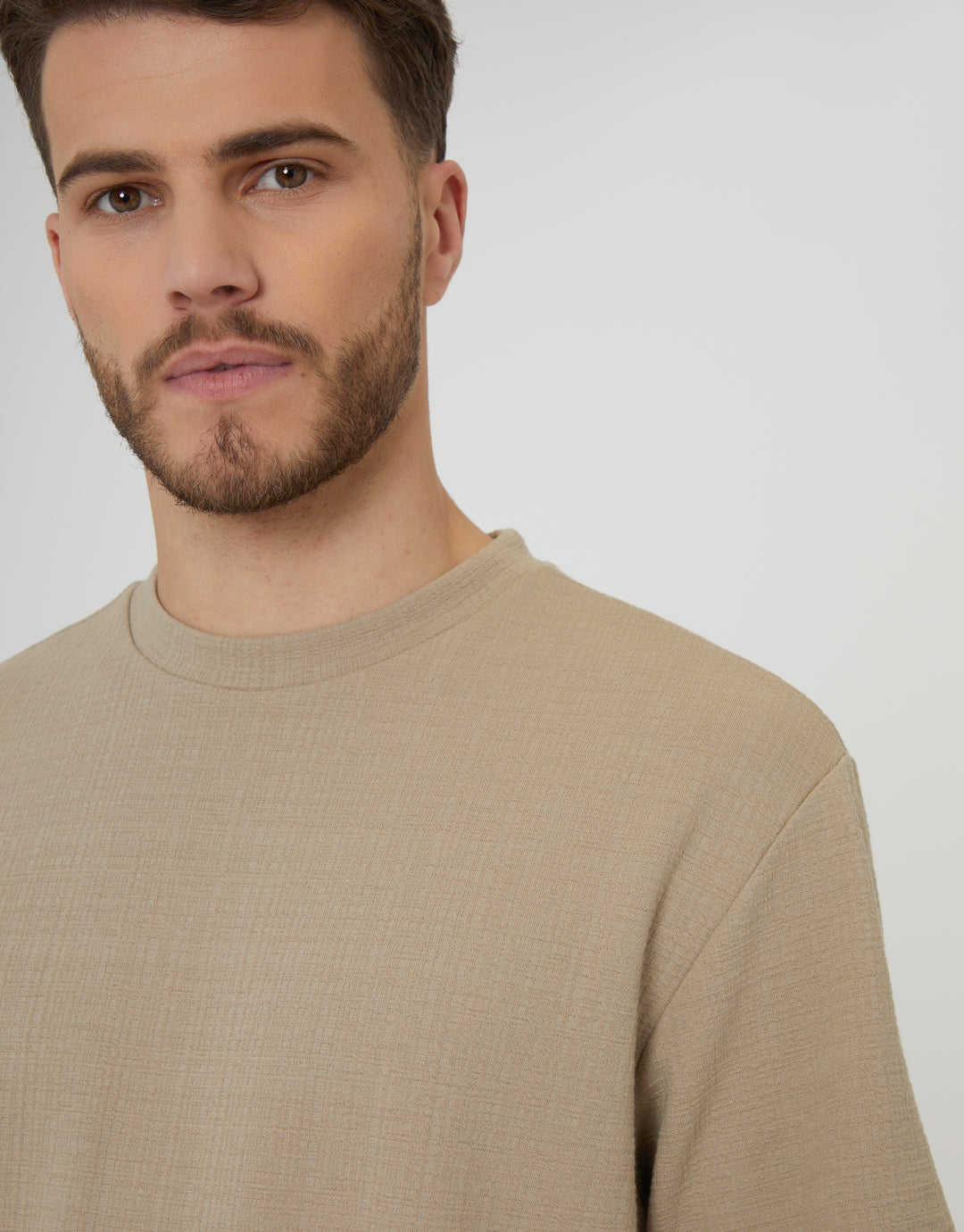 Stone Textured Relaxed Fit Short Sleeve T-Shirt