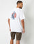 White Koi Fish Graphic Print Oversized T-Shirt