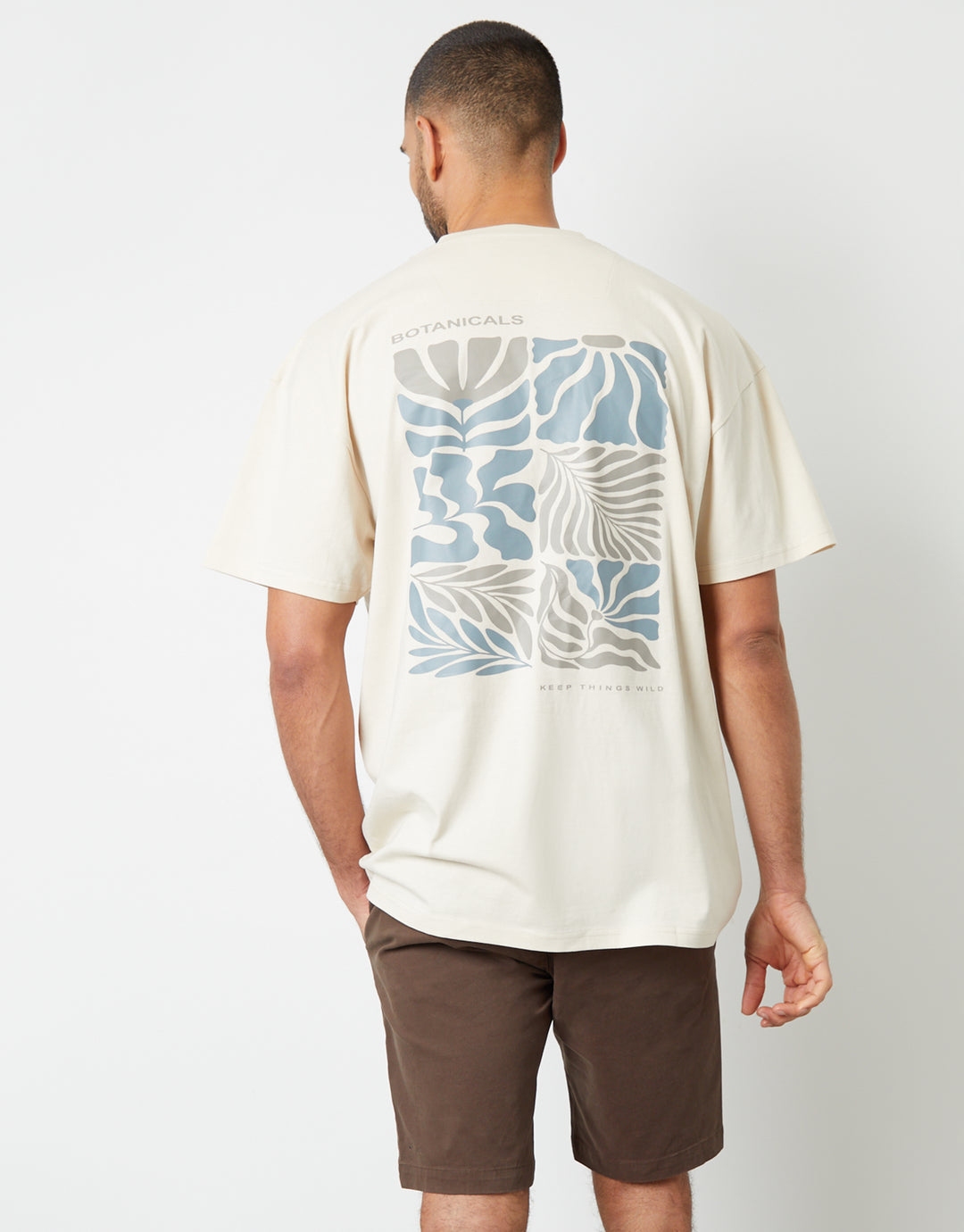 Off White Graphic Print Oversized T-Shirt