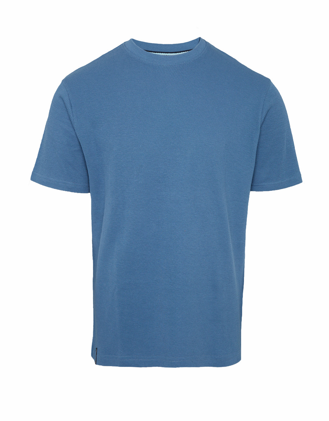 2 Pack Textured Short Sleeve T-Shirts in Blue
