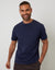 Navy Jersey Slub Short Sleeve T-Shirt