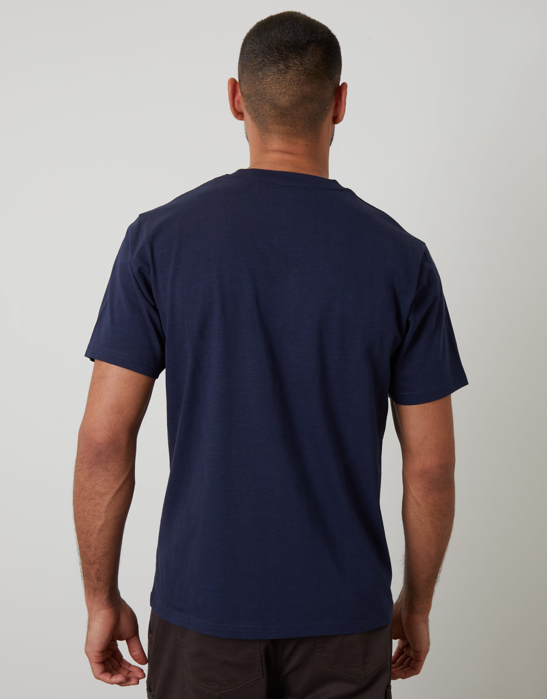 Navy Jersey Slub Short Sleeve T-Shirt