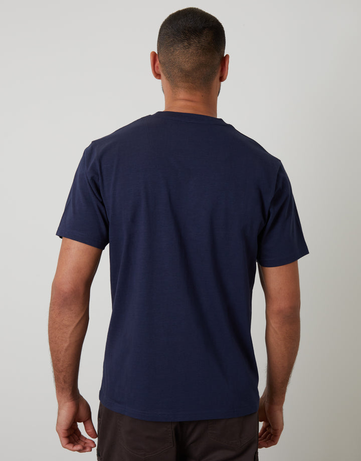 Navy Jersey Slub Short Sleeve T-Shirt