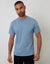 Denim Blue Jersey Slub Short Sleeve T-Shirt