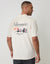 Relaxed Fit Nitronix Peached Cotton T-Shirt in Ecru