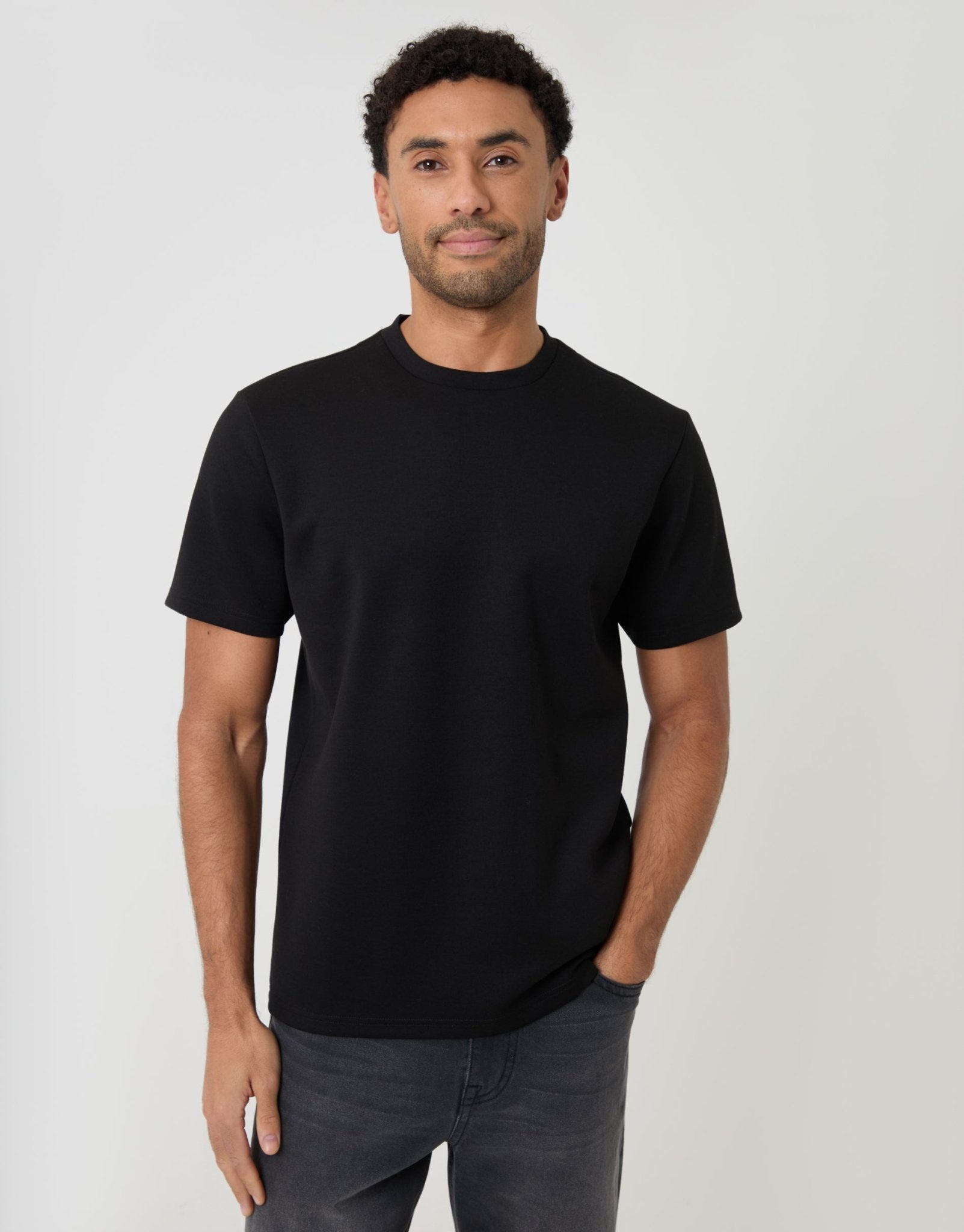 Threadbare Men's Scuba T-Shirt in Black