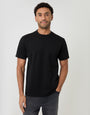 Threadbare Scuba T-Shirt in Black - front view