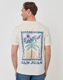 Threadbare Puerto Rico Graphic T-Shirt in Ecru - back view