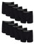 Black Hipster Boxer Shorts (10 Pack)
