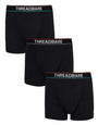 Black Colour Waistband Hipster Boxer Shorts (3 Pack)
