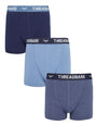Blue Tonal Logo Hipster Boxer Shorts (3 Pack)