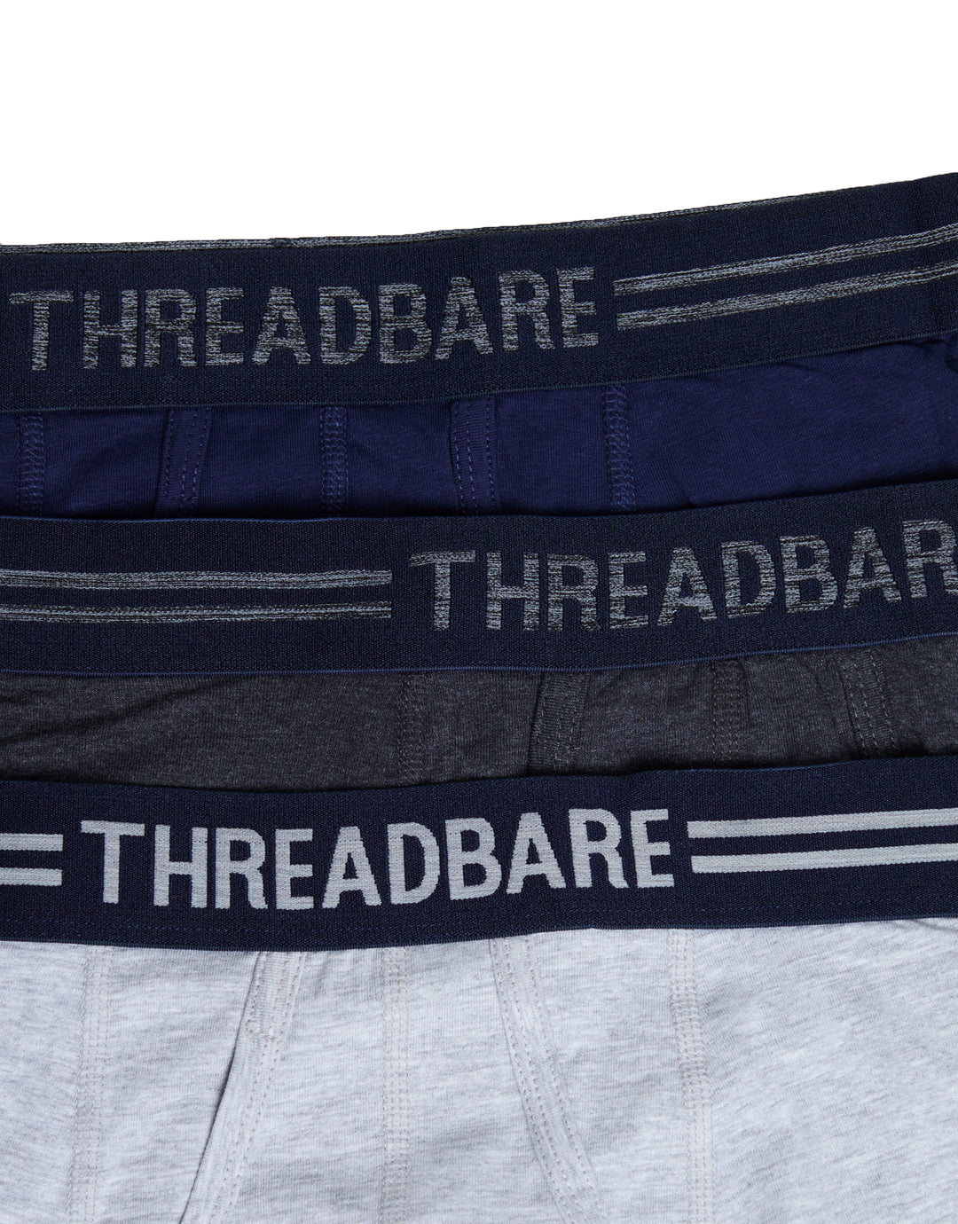 Navy & Grey Mix A-Front Trunks (5 Pack)