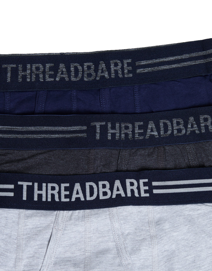 Navy & Grey Mix A-Front Trunks (5 Pack)