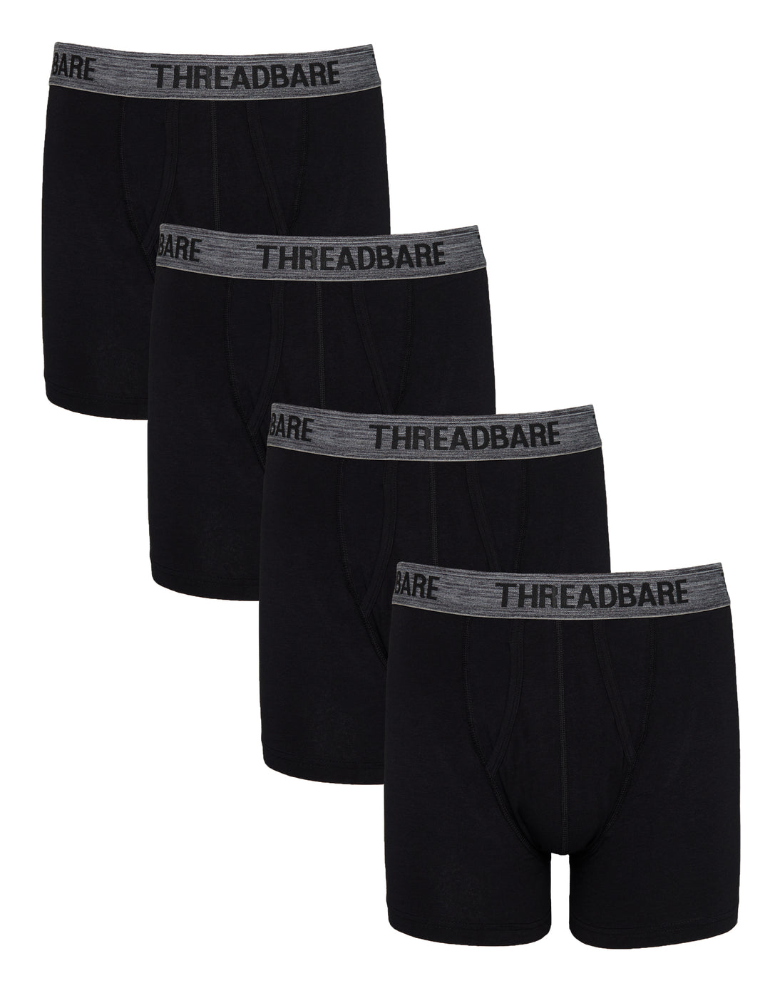 Black A-Front Trunks (4 Pack)