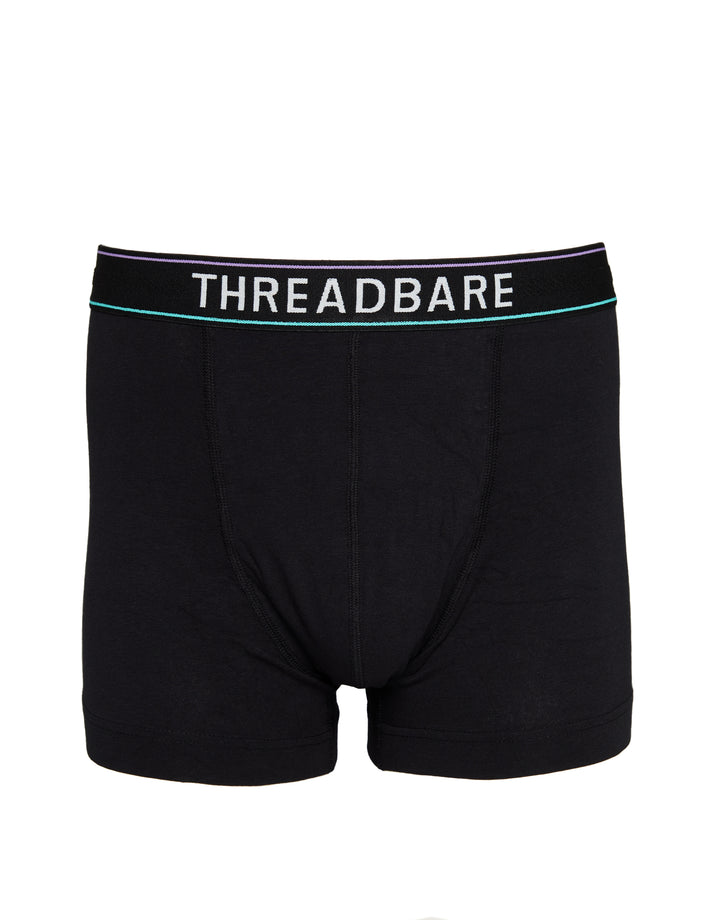 Black Hipster Fit Boxer Shorts (4 Pack)