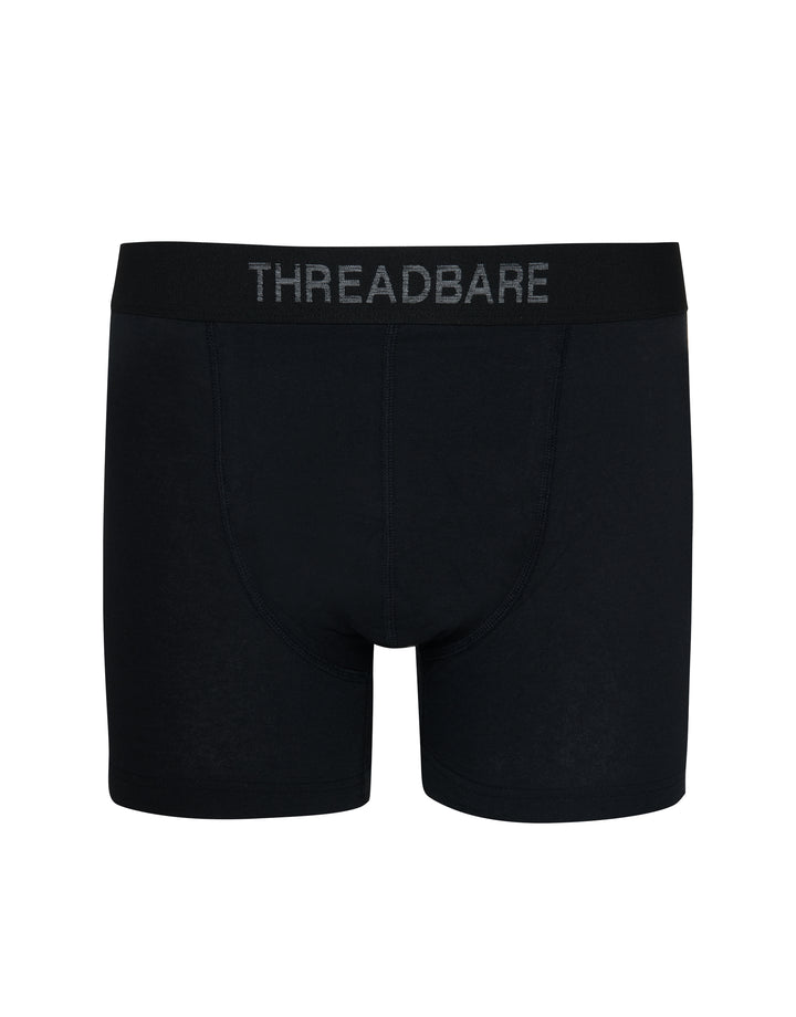 Black Hipster Fit Boxer Shorts (5 Pack)