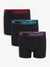 Black Hipster Fit Boxer Shorts (3 Pack)