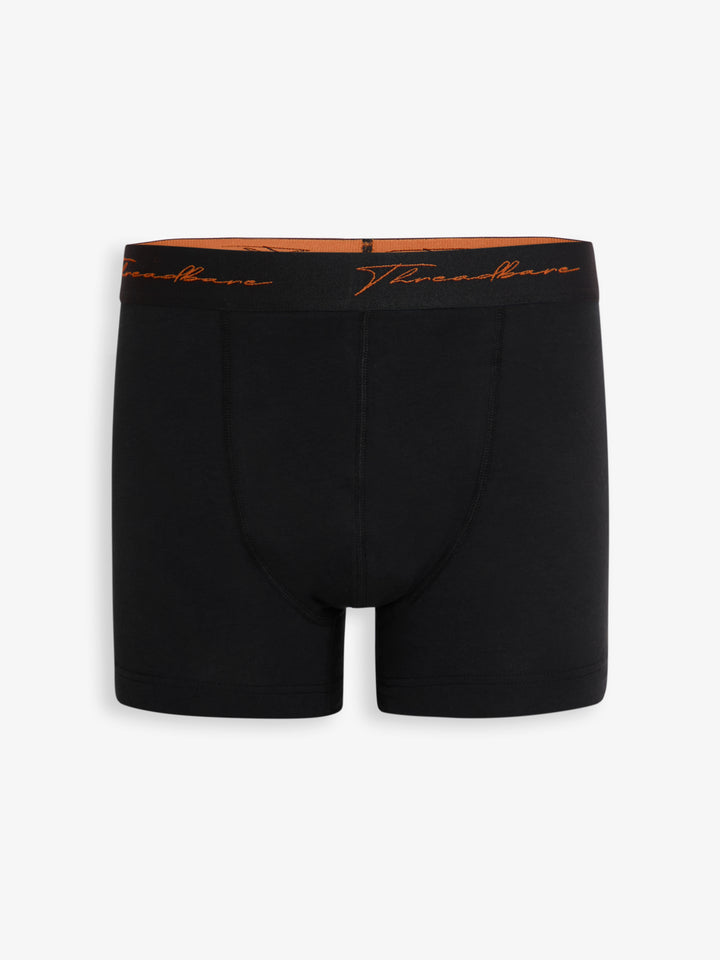 Black Hipster Fit Script Boxer Shorts (3 Pack)