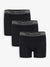 Black Hipster Fit Boxer Shorts (3 Pack)