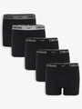 Black Hipster Fit Boxer Shorts (5 Pack)