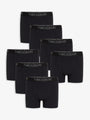 Black Hipster Fit Boxer Shorts (7 Pack)