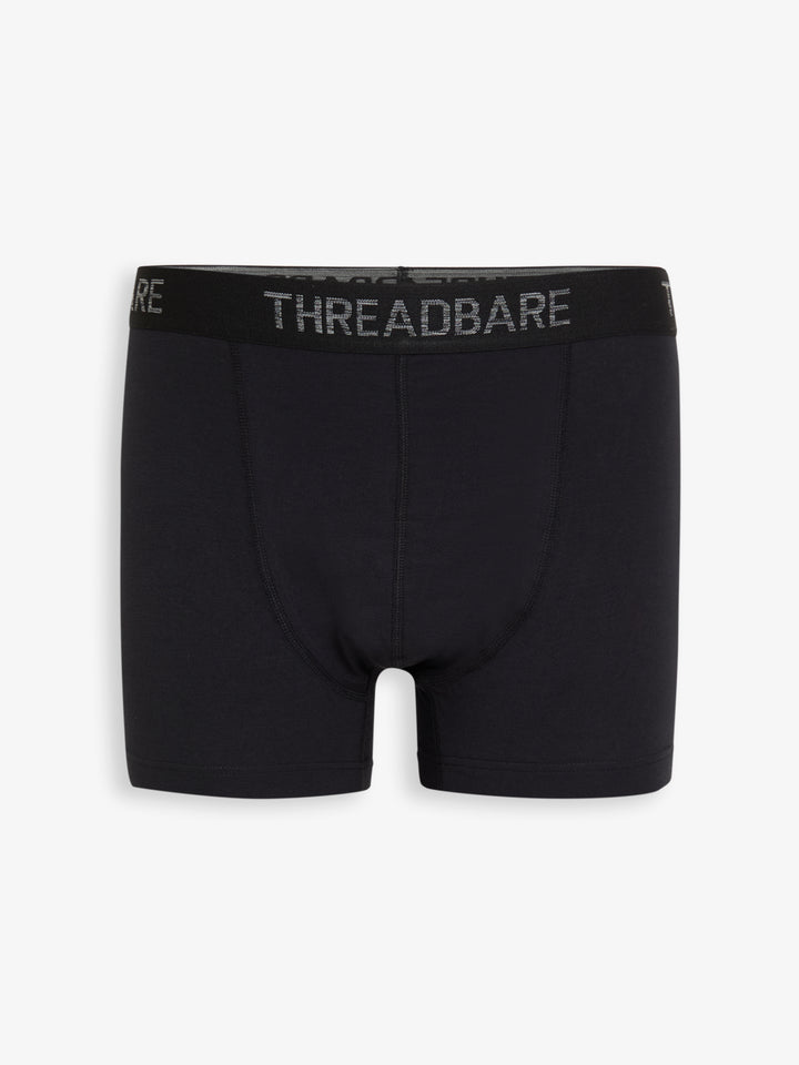 Black Hipster Fit Boxer Shorts (7 Pack)