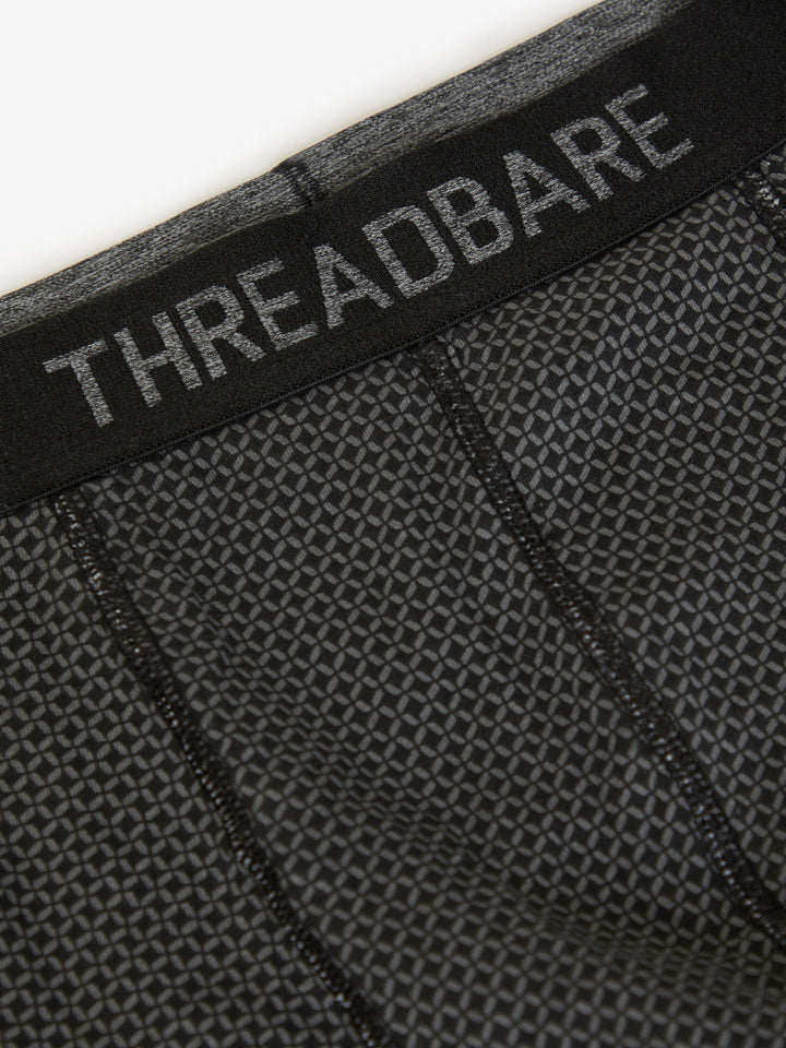 Black Printed Hipster Fit Boxer Shorts (5 Pack)