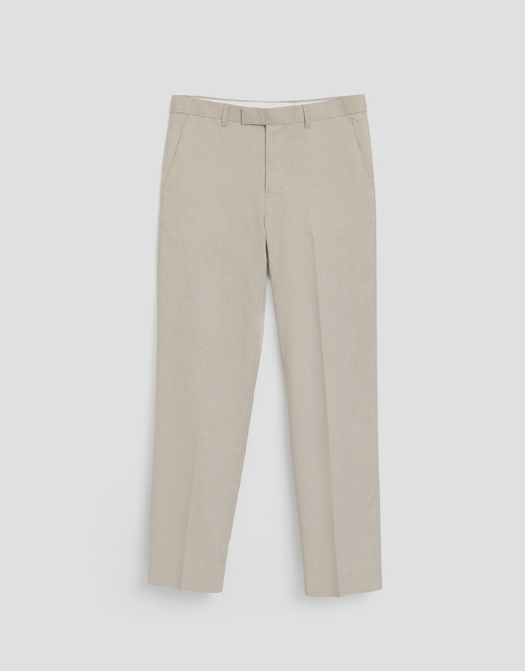 Threadbare Tailored Fit Suit Trousers in Stone - flat lay