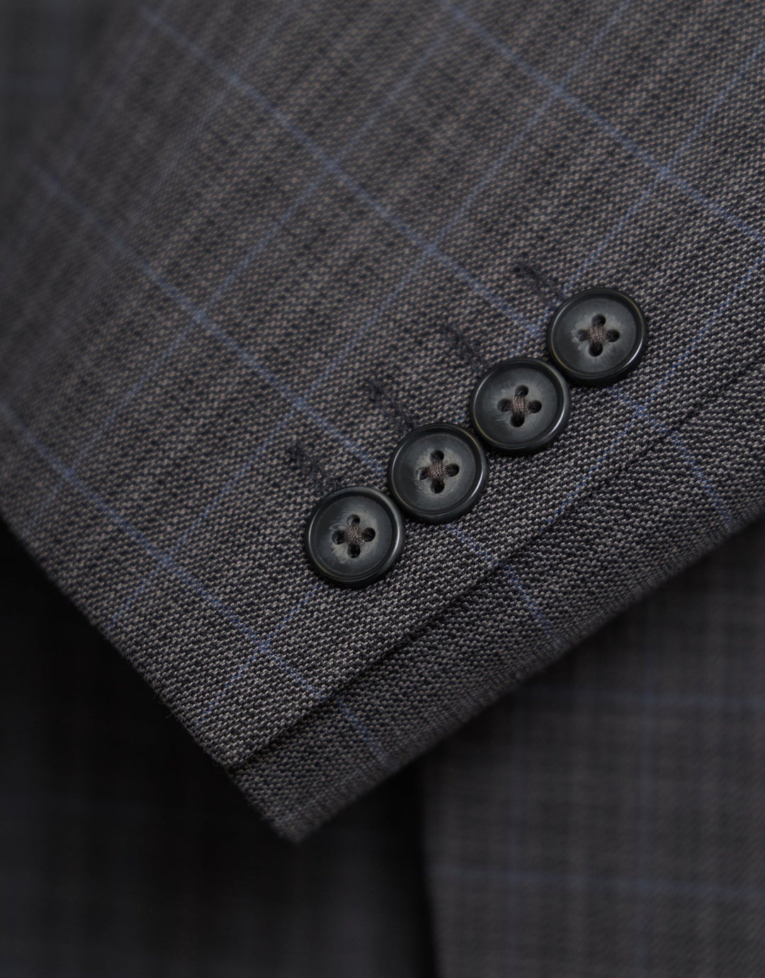 Tailored Fit Cotton Rich Blazer in Grey Check