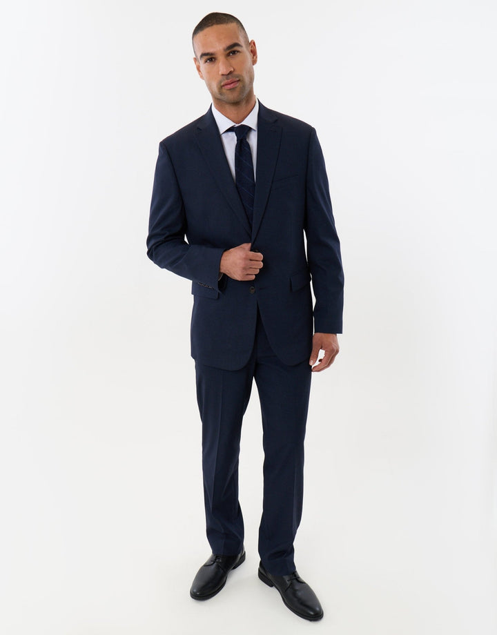 Tailored Fit Single Breasted Blazer in Navy