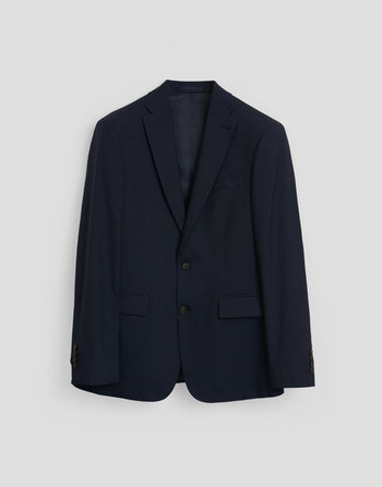 Threadbare Regular Fit Single Breasted Blazer in Navy - flat lay