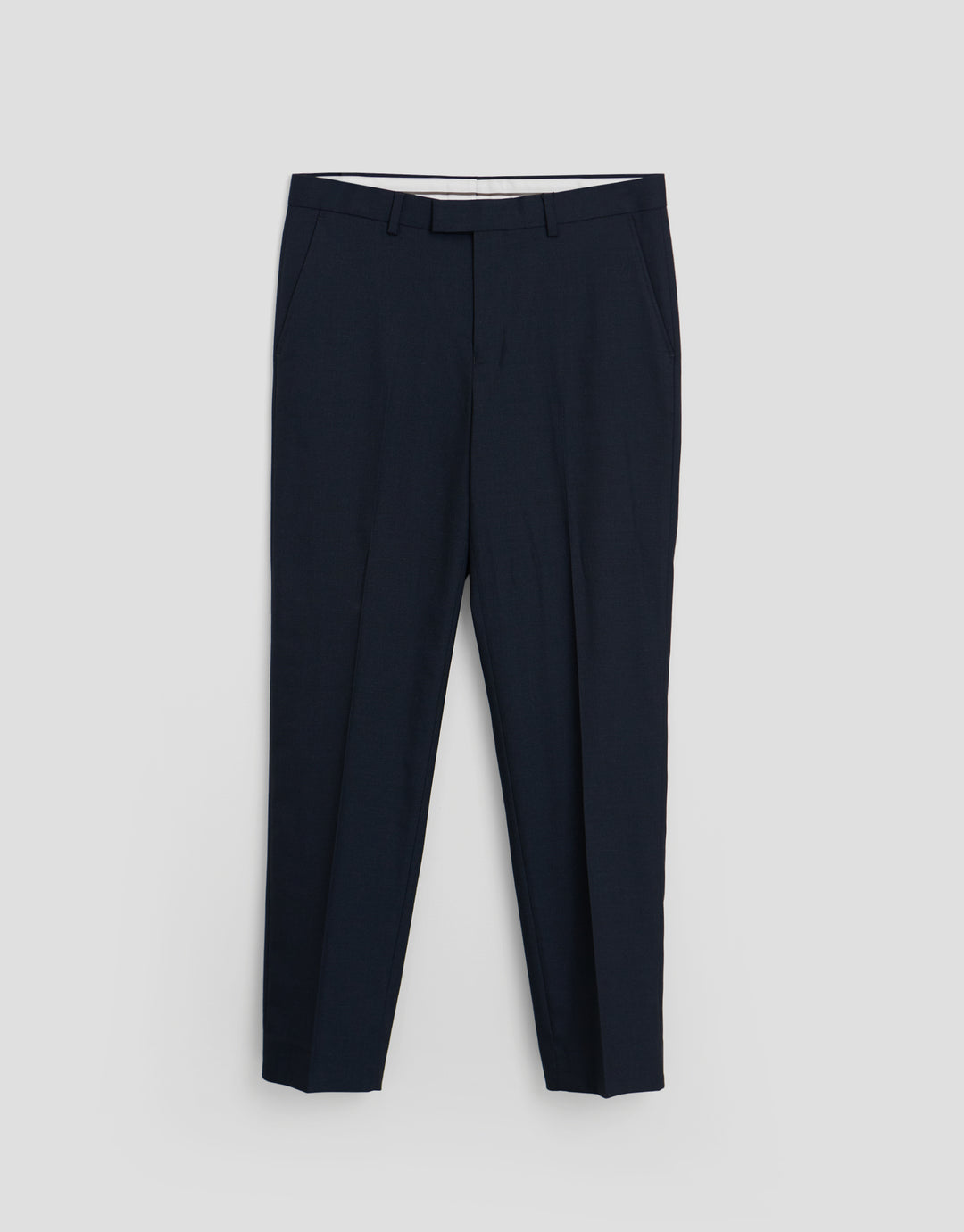 Threadbare Tailored Fit Suit Trousers in Navy - flat lay